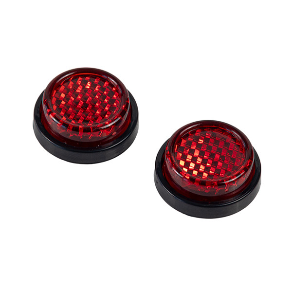 RIDERR Riderr 2 x 20mm self adhesive reflectors red